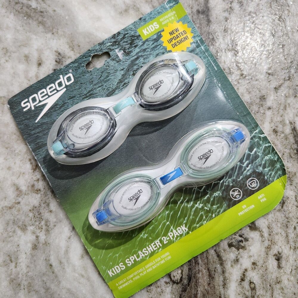 Speedo Kids Splasher Goggles  2-Pack Ages 3-8